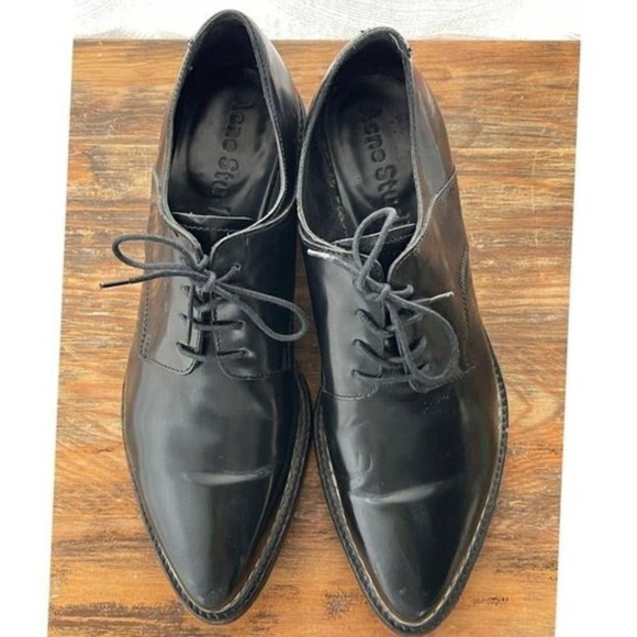Acne Studios Lark‎ Platform Oxford Shoes Men 41 US 11 Snakeskin Trim Leather main image 7